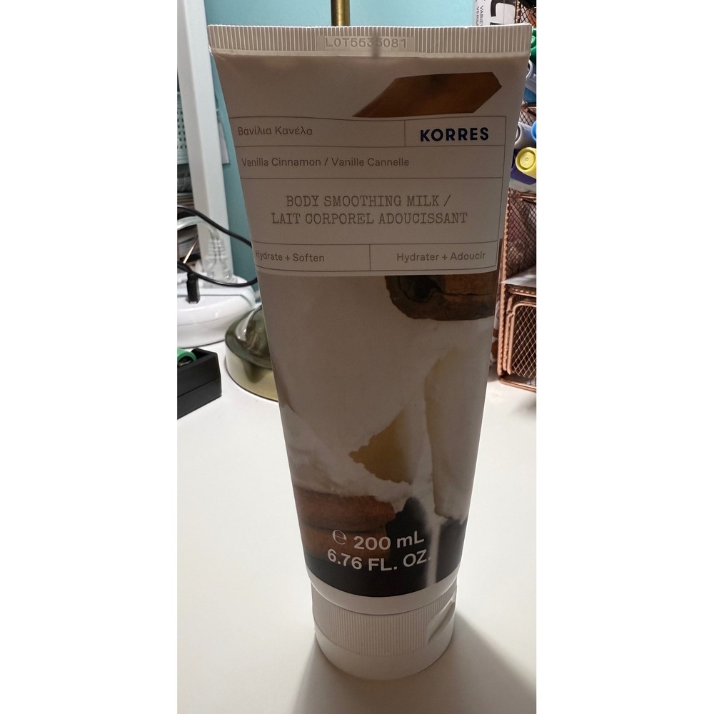 Korres‎ Vanilla Cinnamon Body Smoothing Milk 200mL 6.76oz Moisturizing Lotion